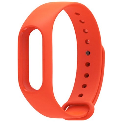Силиконовый браслет для Xiaomi Mi Band 2 Orange (Оранжевый) 1