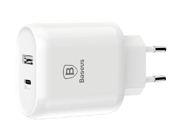 Зарядное устройство Baseus Bojure SeriesType-C PD-U quick charge charger EU 32W set (White) TZTUN-BJ 1