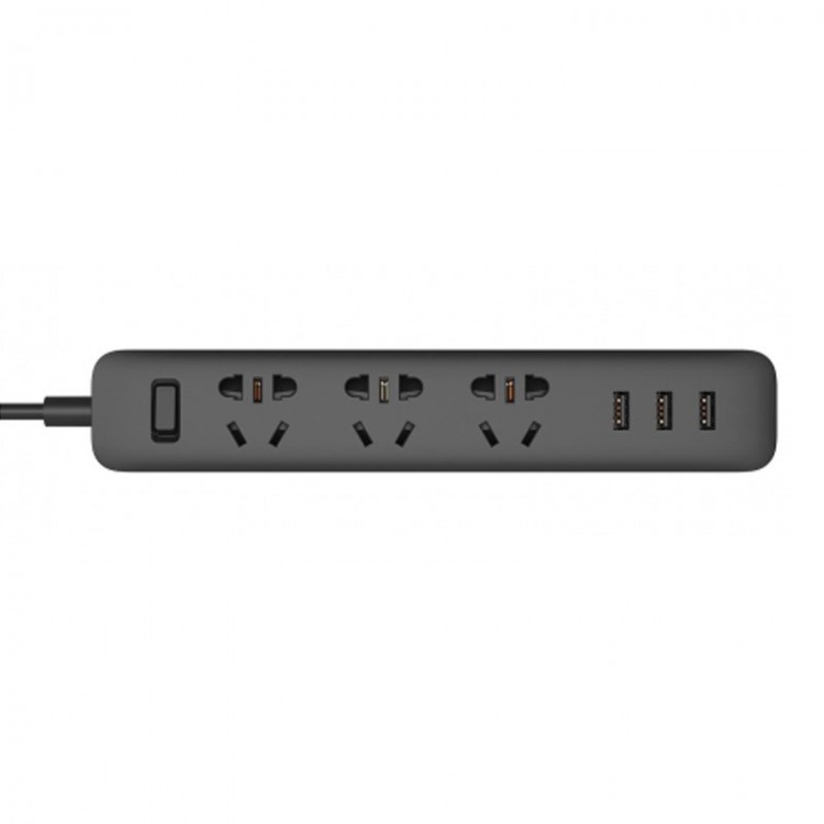 Удлинитель Xiaomi Mi Power Strip 3 (XMCXB01QM) черный, 1.8 м 2