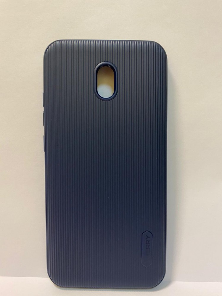 Силиконовая накладка для xiaomi redmi 8А (Темно-синяя) CHERRY 1