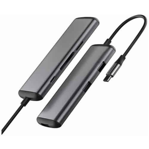 Многофункциональная док-станция картридер Xiaomi HAGiBiS USB Type-C UC39-PDMI Gray (Серый) 2
