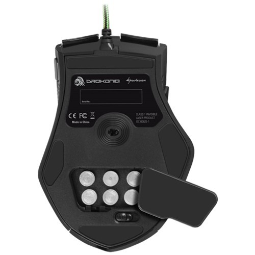 Проводная мышь Sharkoon Drakonia USB лазерная Green (Зеленая) 2