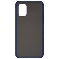 Силиконовая накладка для Samsung Galaxy A51 Skin Feeling (Синяя рамка)
