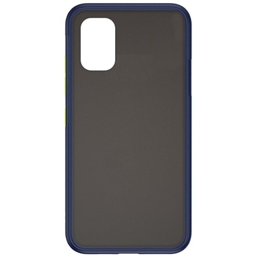 Силиконовая накладка для Samsung Galaxy A51 Skin Feeling (Синяя рамка) 1