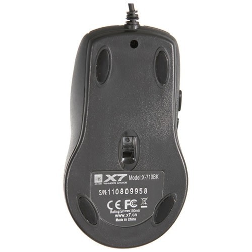 Проводная мышь A4Tech X-710BK USB оптическая Black (Черная) 4
