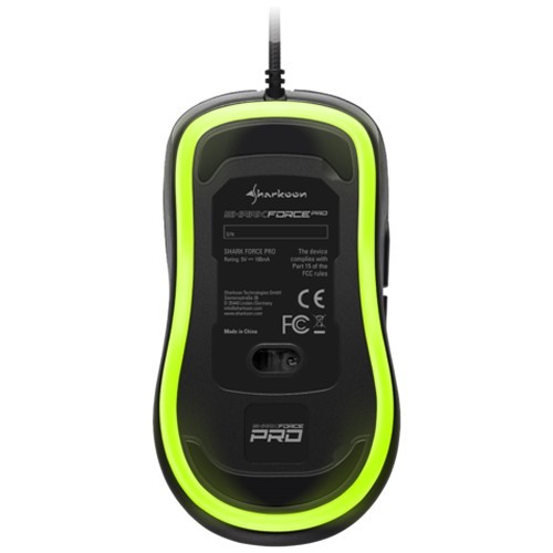 Проводная мышь Sharkoon Shark Force Pro USB оптическая Green (Зеленая) 2