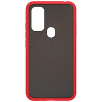 Силиконовая накладка для Samsung Galaxy M21 Skin Feeling (Красная рамка)