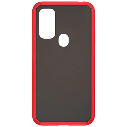 Силиконовая накладка для Samsung Galaxy M21 Skin Feeling (Красная рамка) 1