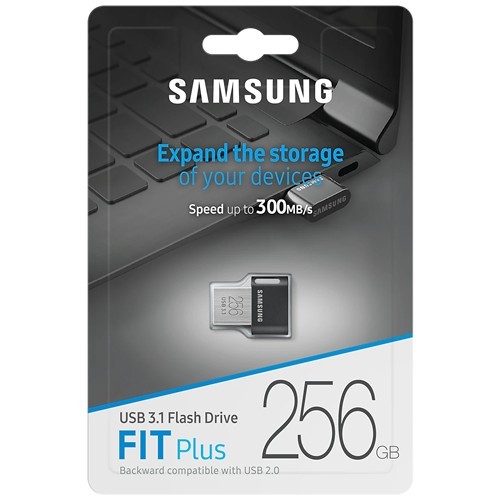 Флеш-накопитель Samsung FIT Plus 256Gb USB 3.1 Black (Черный) MUF-256AB/APC 7