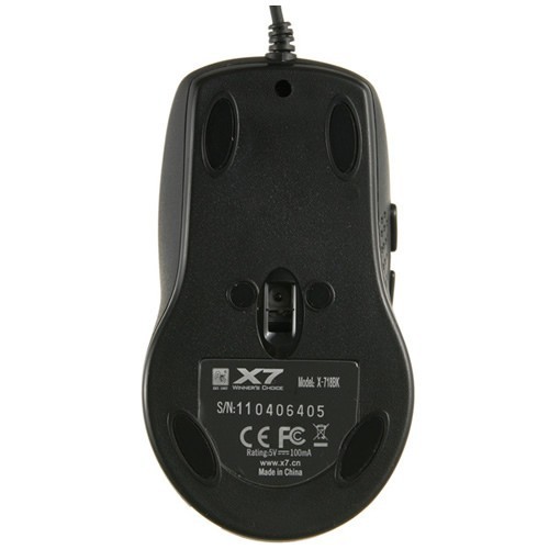Проводная мышь A4Tech X-718BK USB оптическая Black (Черная) 3