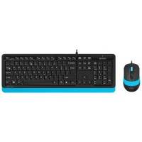 Комплект проводной A4Tech Fstyler F1010 USB Black/Blue (Черный/Голубой)