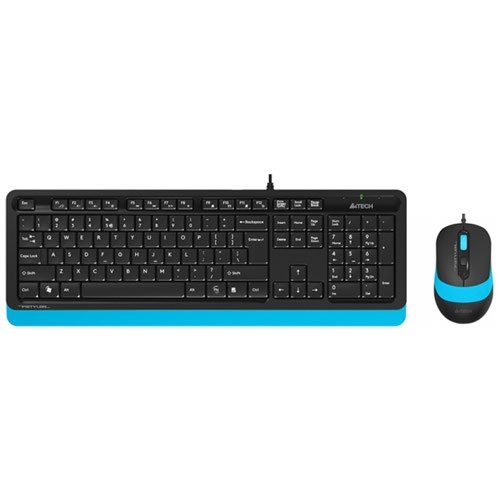 Комплект проводной A4Tech Fstyler F1010 USB Black/Blue (Черный/Голубой) 1