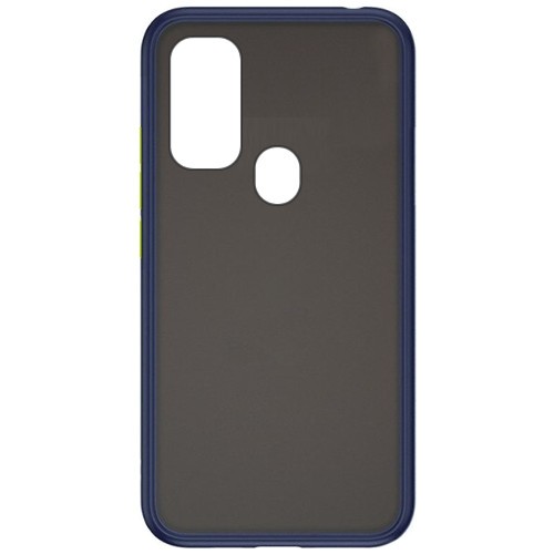 Силиконовая накладка для Samsung Galaxy M21 Skin Feeling (Синяя рамка) 1