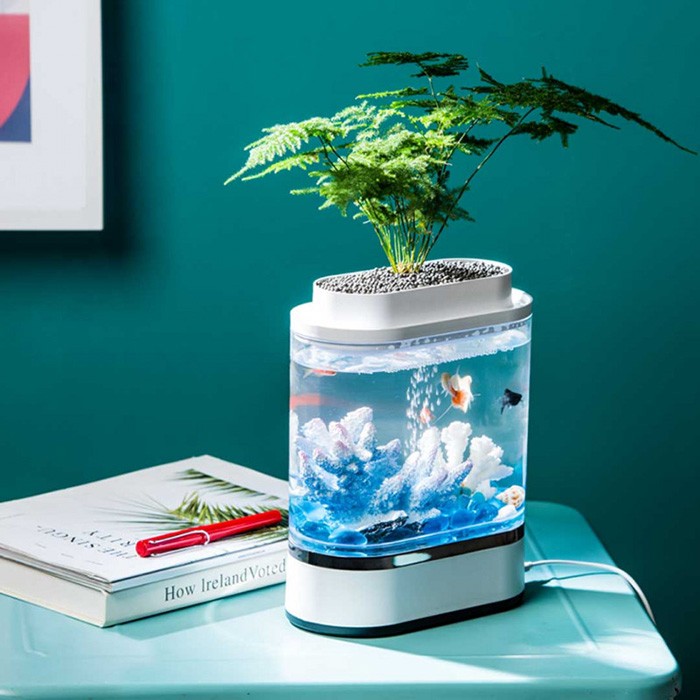 Аквариум Xiaomi Geometrc Mini Lazy Fish Tank Pro (C300) 3