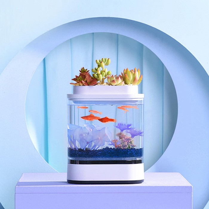 Аквариум Xiaomi Geometrc Mini Lazy Fish Tank Pro (C300) 4
