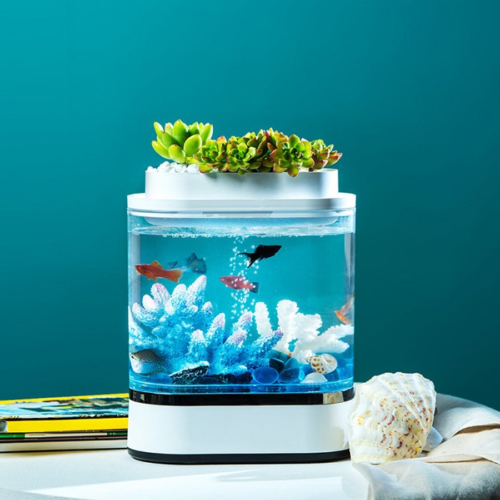 Аквариум Xiaomi Geometrc Mini Lazy Fish Tank Pro (C300) 2