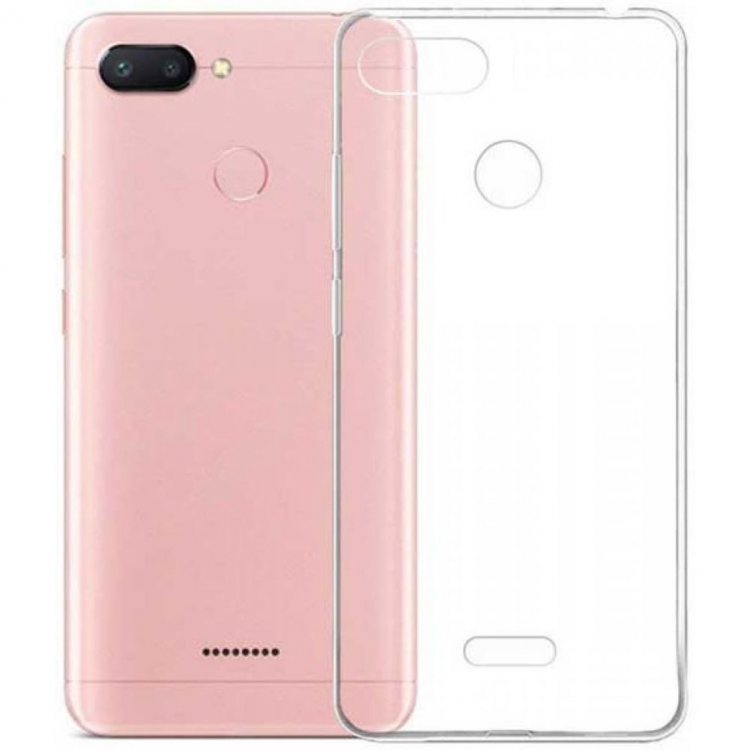 Силиконовая накладка для Xioami redmi 6 (прозрачная) 1