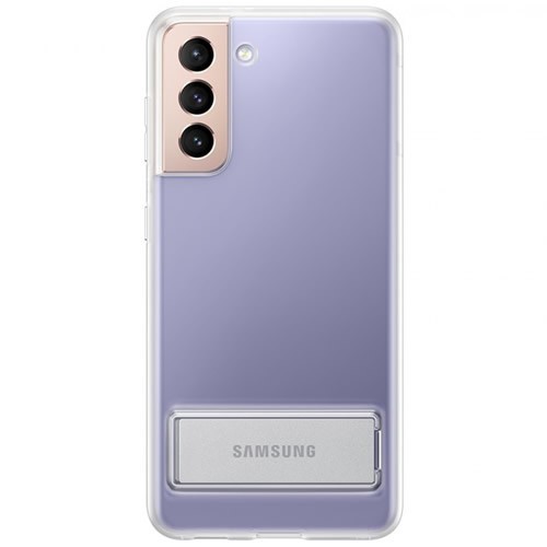 Чехол-накладка для Samsung Galaxy S21 Clear Standing Cover (Прозрачная) EF-JG991CTEGRU 1
