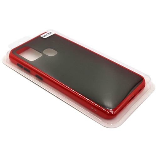 Силиконовая накладка для Samsung Galaxy M31 Skin Feeling (Красная рамка) 3