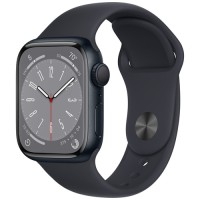 Умные часы Apple Watch Series 8 41 мм Midnight Aluminium Case, Midnight Sport Band M/L
