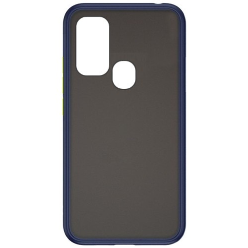 Силиконовая накладка для Samsung Galaxy M31 Skin Feeling (Синяя рамка) 1