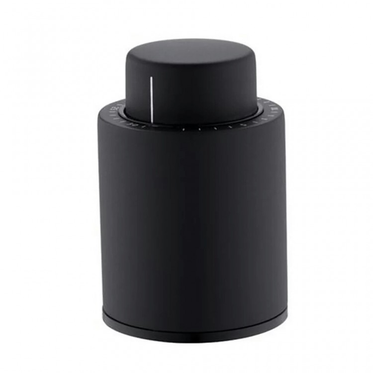 Вакуумная пробка для красного вина Vacuum Wine Stopper Huohou Black (Черный) 2