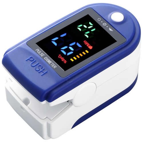 Цифровой пульсоксиметр Fingertip Pulse Oximeter Blue (Синий) 1