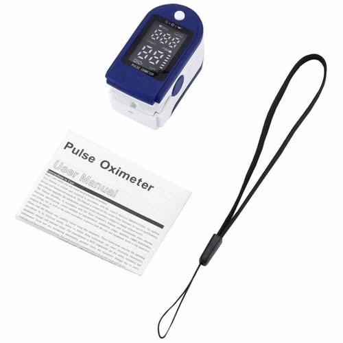 Цифровой пульсоксиметр Fingertip Pulse Oximeter Blue (Синий) 3