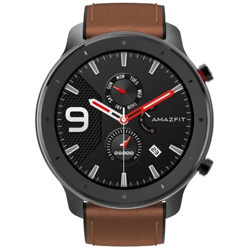 Часы Amazfit GTR 47 мм Aluminium Alloy Black/Brown (Черный/Коричневый) 2