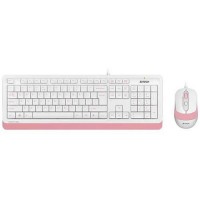 Комплект проводной A4Tech Fstyler F1010 USB White/Rose (Белый/Розовый)