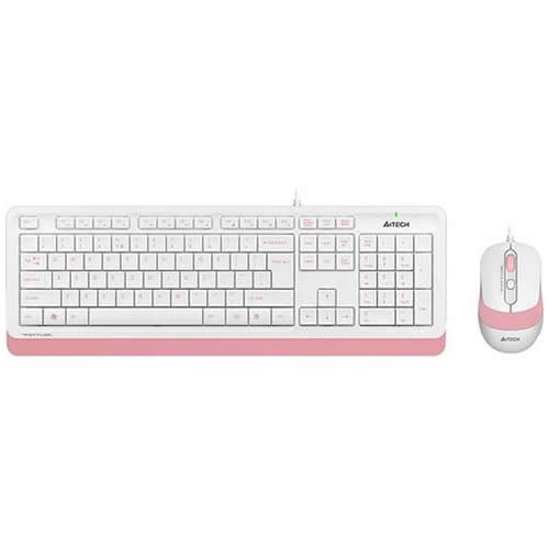 Комплект проводной A4Tech Fstyler F1010 USB White/Rose (Белый/Розовый) 1