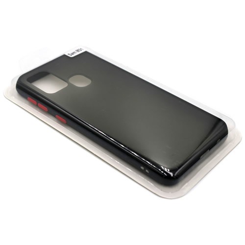 Силиконовая накладка для Samsung Galaxy M31 Skin Feeling (Черная рамка) 3