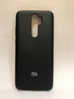 Силиконовая накладка для Xiaomi redmi Note 8 Pro с логотипом MI (Черная)