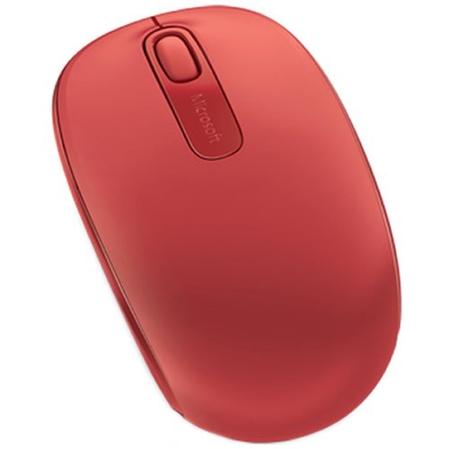 Беспроводная мышь Microsoft Mobile Mouse 1850 USB оптическая (U7Z-00034) Flame Red (Красная) 2