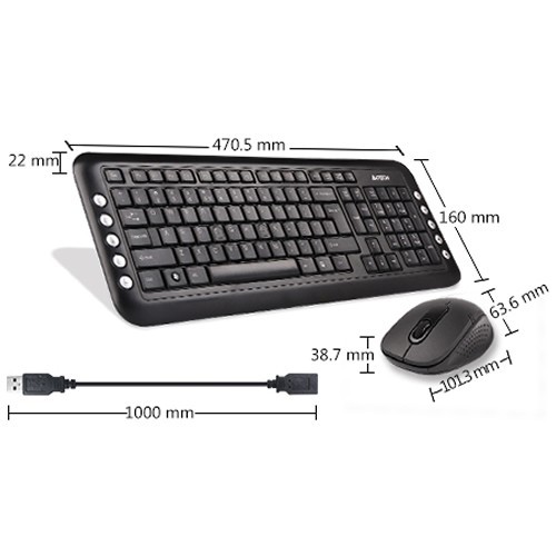 Комплект беспроводной A4Tech 7200N USB Black (Черный) 7