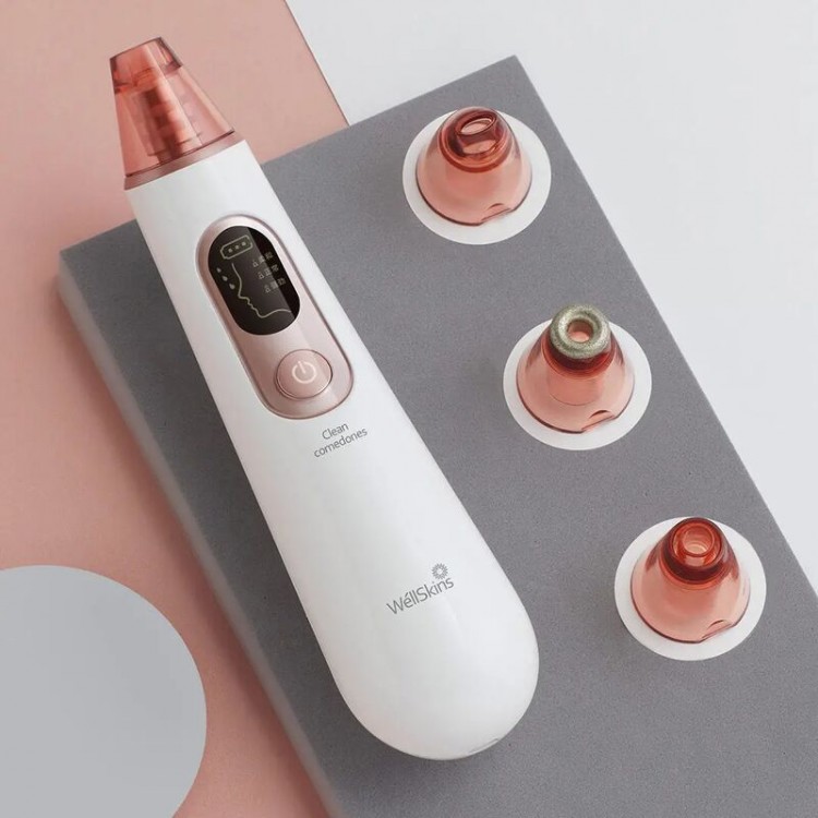 Wellskins Прибор для чистки лица WellSkins Clean Beauty Blackhead Meter WX-HT100, розовый 3