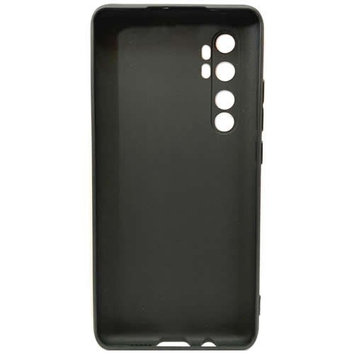 Силиконовая накладка для Xiaomi Mi Note 10 Lite Monarch Black (Черная) 3