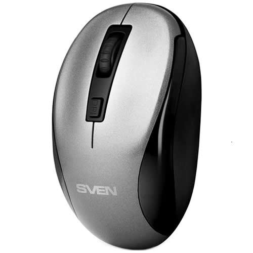 Беспроводная мышь SVEN RX-255W USB оптическая Grey (Серая) 2