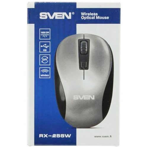 Беспроводная мышь SVEN RX-255W USB оптическая Grey (Серая) 4