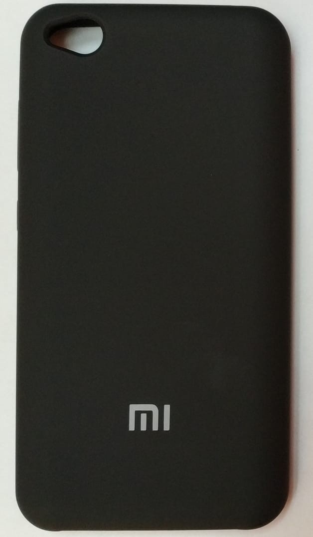 Силиконовая накладка с логотипом Mi для Xiaomi redmi Go (Черная) 1