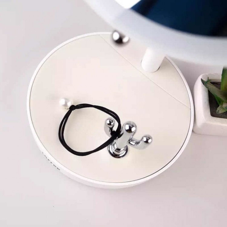 Зеркало косметическое настольное Xiaomi Lofree LED Beauty Mirror с подсветкой White (Белый) 3
