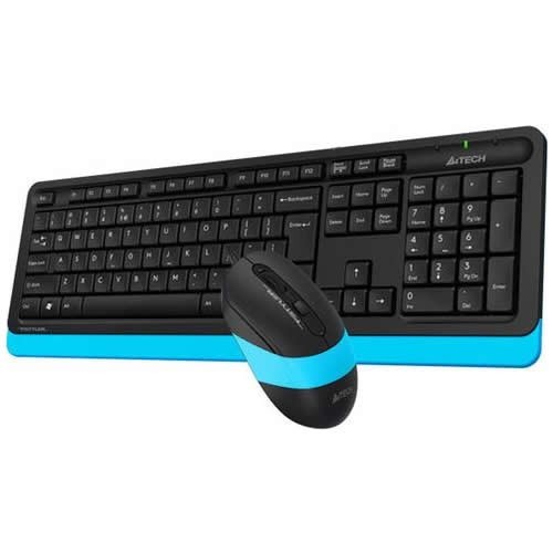 Комплект беспроводной A4Tech Fstyler FG1010 USB Black/Blue (Черный/Голубой) 3