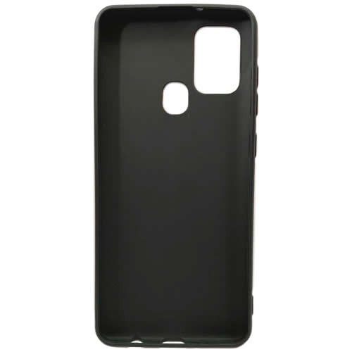Силиконовая накладка для Samsung Galaxy A21S Monarch Black (Черная) 3