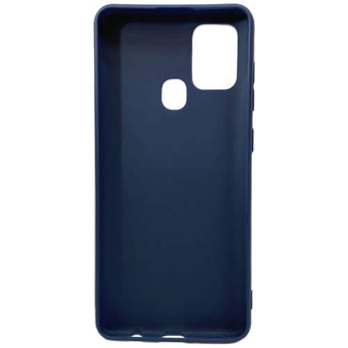 Силиконовая накладка для Samsung Galaxy A21S Monarch Blue (Синяя) 3