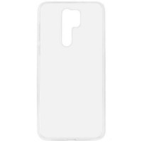 Силиконовая накладка для Xiaomi Redmi 9 2мм в упаковке (Прозрачная)