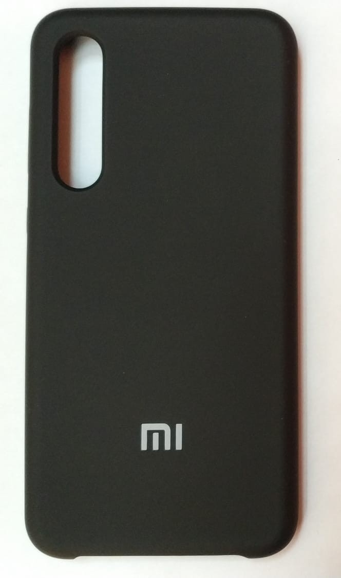 Силиконовая накладка с логотипом Mi для Xiaomi Mi 9 SE (Черная) 1