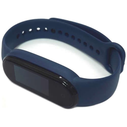 Силиконовый браслет для Xiaomi Mi Band 5 (Темно-синий) 2