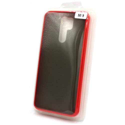 Силиконовая накладка для Xiaomi Redmi 9 Skin Feeling (Красная рамка) 2