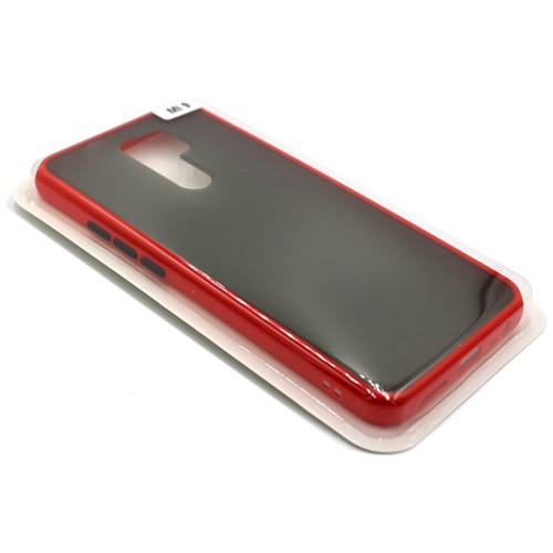 Силиконовая накладка для Xiaomi Redmi 9 Skin Feeling (Красная рамка) 3