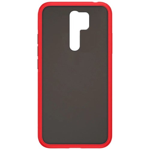 Силиконовая накладка для Xiaomi Redmi 9 Skin Feeling (Красная рамка) 1